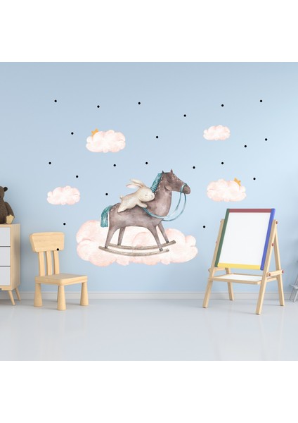 Kt Decoration Sallanan At Duvar Sticker Seti modelleri