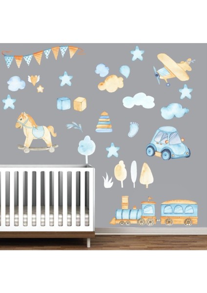 Kt Decoration Oyuncaklar Dev Duvar Sticker Water Color Serisi