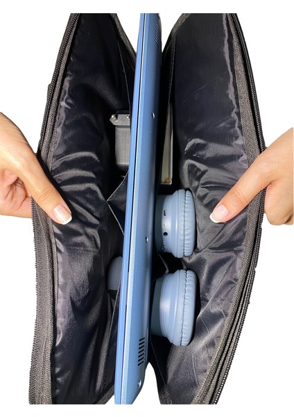 15.6'' Taban Korumalı. Omuz Askılı Notebook Laptop Macbook Çantası - Haki modelleri