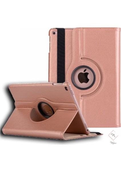 Apple İpad 6 Nesil 9.7 2018 Kılıf 360 Dönebilen Standlı Case A1893 A1954 Rose Gold