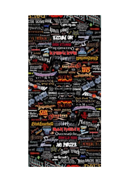 Çok Amaçlı Bandana-Metalrock