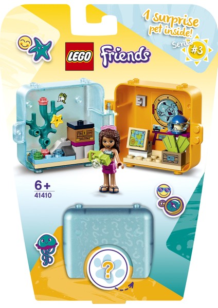 ® Friends Andrea'nın Yaz Oyun Küpü 41410 Oyun Seti, Taşınabilir Mini Bebekli Oyuncak Tatilde Oynamak için İdeal bir Seyahat Oyuncağıdır (43 Parça) modelleri