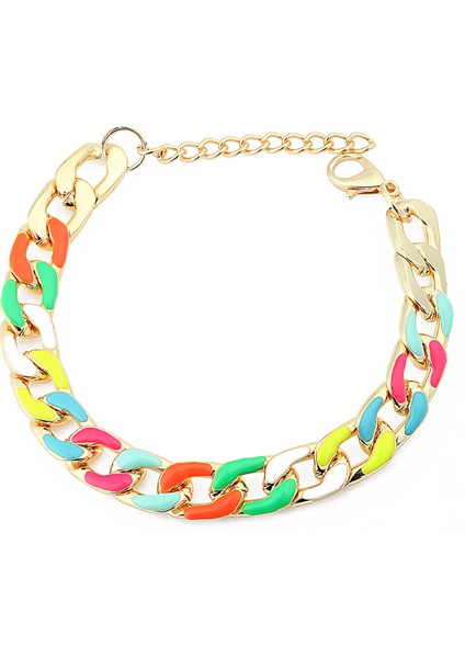 Renkli Zincir Bileklik