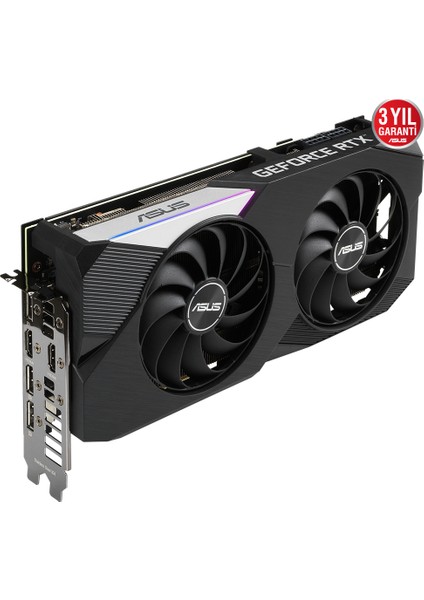 GeForce Dual RTX 3070 8GB 256Bit OC GDDR6 (DX12) PCI-Express 4.0 Ekran Kartı (DUAL-RTX3070-O8G)