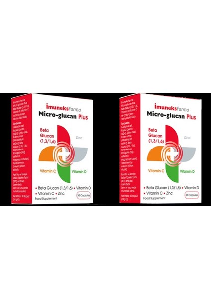 Micro-Glukan 30 Kapsül x 2'li Paket