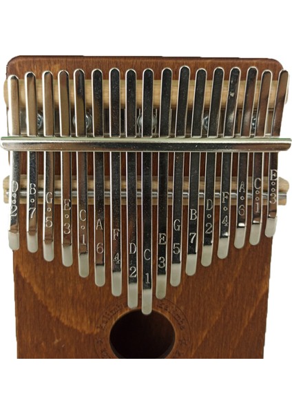 Kalimba + Türkçe Eğitim Videosu ve 200 Şarkı Notası - Kahverengi modelleri