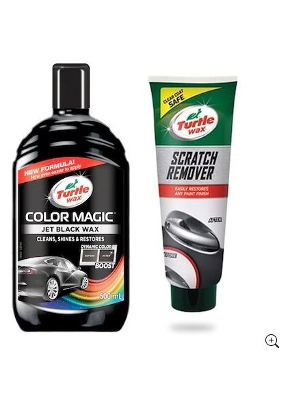 Turtle Wax Renkli Cila Siyah ve Turtle Wax Çizik Giderici Pasta