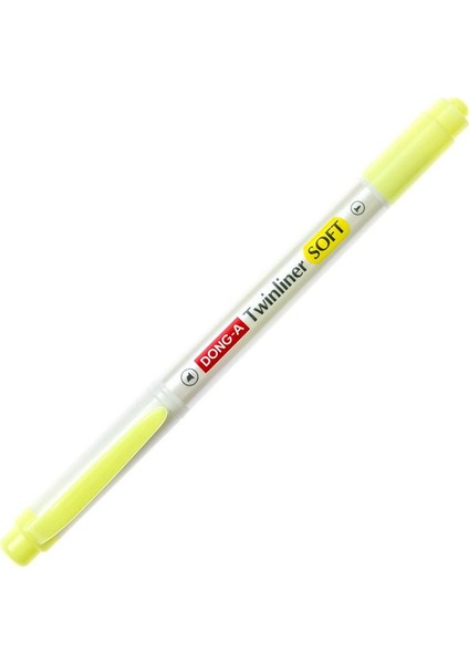 Dong-A Twinliner Soft Fosforlu Kalem Neon Sarı No:05