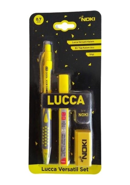 Lucca Mekanik Kurşun Kalem Seti 0.7 mm Versatil Sarı