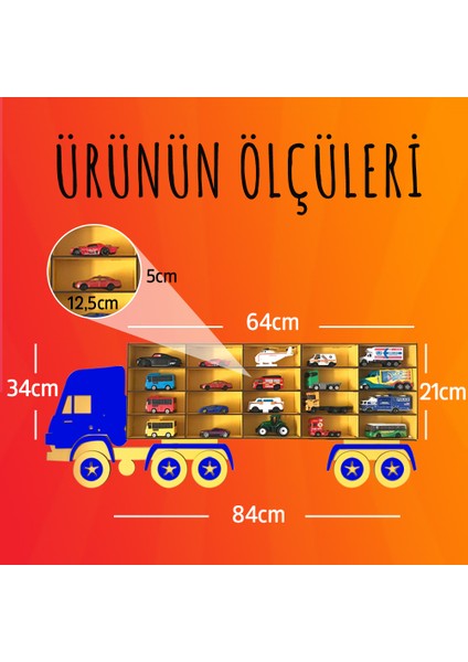 Ahşap Dekoratif Çocuk Bebek Odası Oyuncak Kamyon Araba Rafı indirimleri