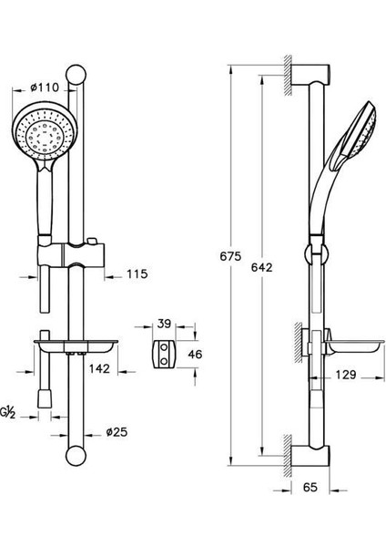 Cozy Sürgülü El Duşu Takımı A 45682 fiyatları