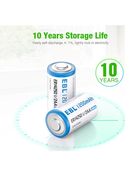 ER14250 1 2 AA 1200MAH Lityum Pil 2'li fırsatları