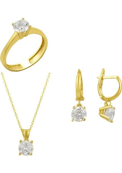 Tektaş Üçlü Set 5.75 Gram 14 Ayar Altın