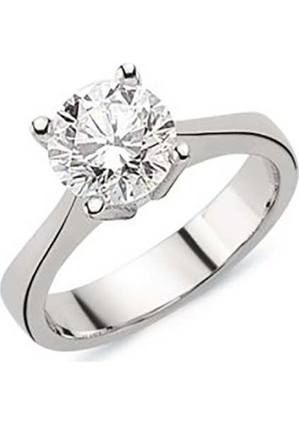 Tektaş Pırlanta Yüzük 1.00 Ct H-Vs 6.50 Gram 18 Ayar Altın