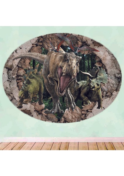 Kt Decoration 3D Jurassic World Çocuk Odası Duvar Sticker
