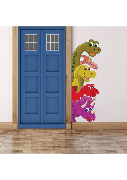 Kt Decoration Sevimli, Komik Kapı Arkadaşlarım Duvar Çıkartması