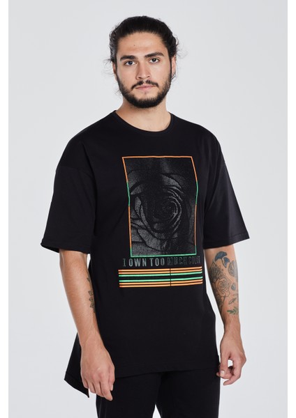 ErkekBaskılı Özel Tasarım Oversize T-Shirt