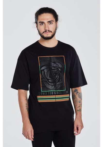 ErkekBaskılı Özel Tasarım Oversize T-Shirt