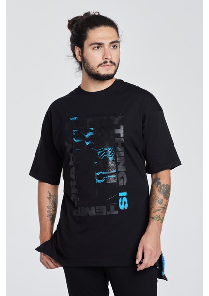 ErkekBaskılı Özel Tasarım Oversize T-Shirt