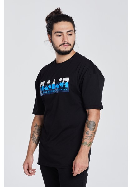 ErkekBaskılı Özel Tasarım Oversize T-Shirt