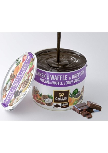 Bitter Çikolata Lokma - Waffle - Pancake - Fondü 10 kg