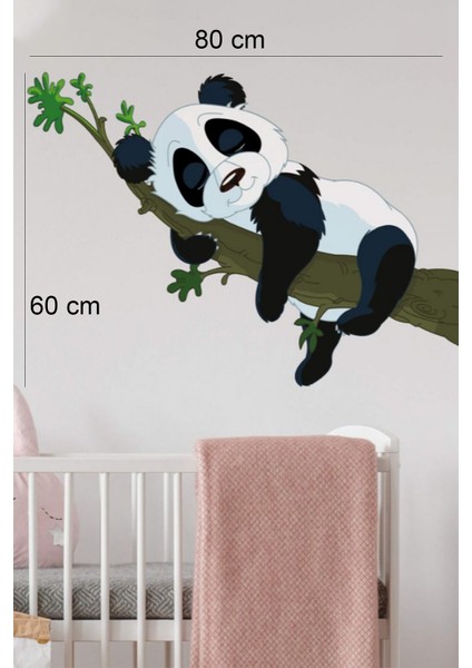 Pektas Uyuyan Panda Çocuk Odası Sticker
