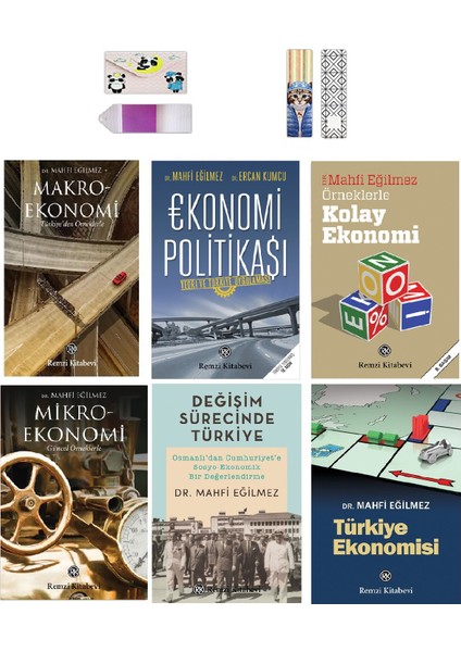 Ekonomi Seti + 6 Kitap - Defter ve Ayraç - Mahfi Eğilmez