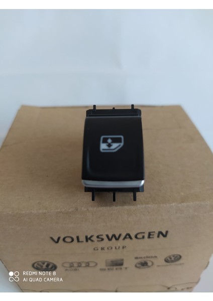 Volkswagen Tekli Cam Düğmesi Nikelajlı 5G0959855F