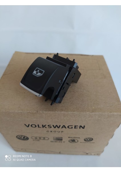 Volkswagen Tekli Cam Düğmesi Nikelajlı 5G0959855F