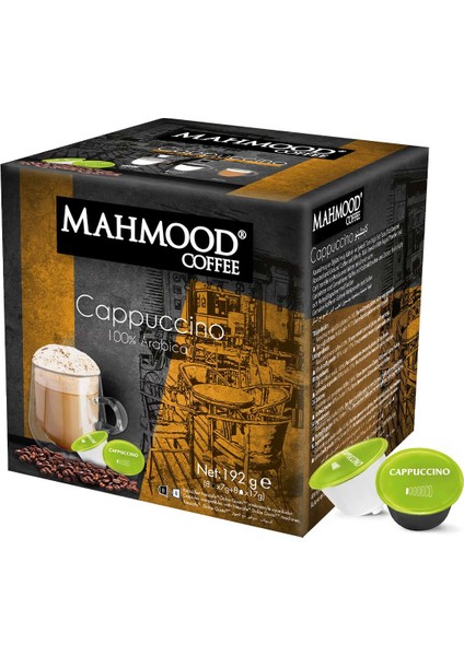 Mahmood Coffee Dolce Gusto Cappuccino Kapsül Kahve 8 Adet x 24 Gr