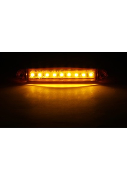 Parmak LED Lamba 12-24 V 10 Adet Turuncu