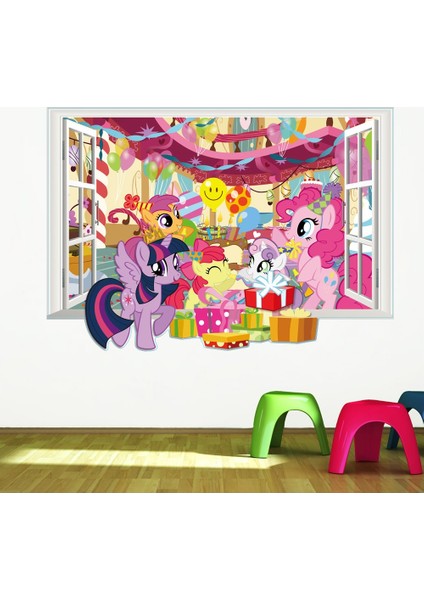 Kt Decoration Pony Doğumgünü Partisi Bebek ve Kız Çocuk Odası Duvar Sticker fiyatları