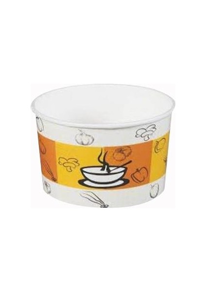 16 Oz Karton Çorba Kasesi Kapaklı 50 Adet