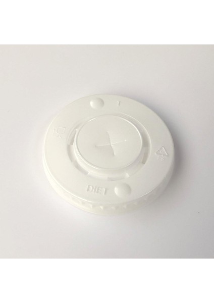 BARDAK KAPAĞI 8-12 OZ ÇİZİKLİ PET BEYAZ 1,30 GR 80 MM 100 ADET