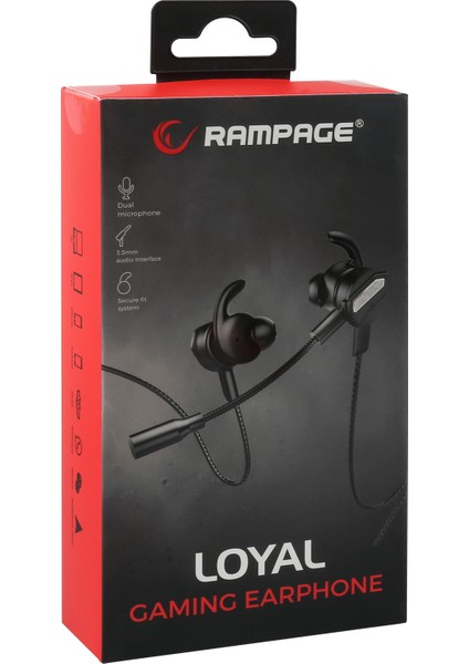 RM-K35 LOYAL 3,5mm Gaming Siyah Kulak İçi Mikrofonlu Kulaklık indirimleri