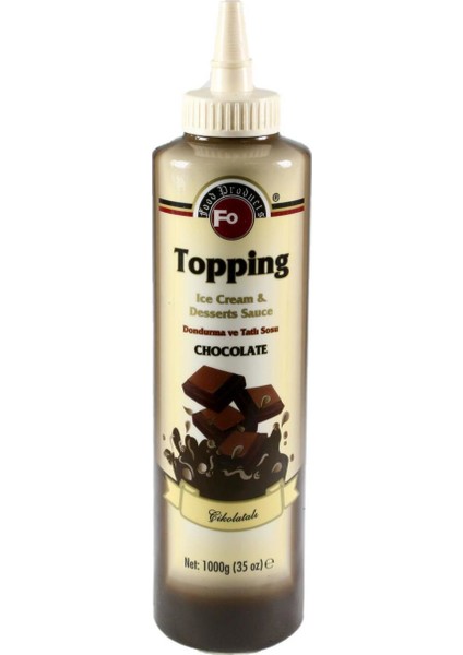 Fo Topping Çikolata Aromalı Dondurma ve Tatlı Sosu 1000gr