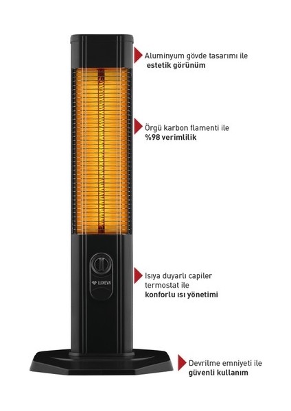 LXV2500 Karbon Infrared Isıtıcı