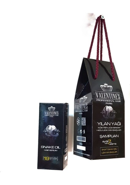 Valentines Professional Yılan Yağı Şampuan + Saç Serumu