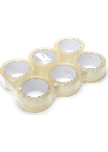Akrilik Şeffaf 42 Mikron Koli Bandı Bantı 45 mm x 20 mt 6 Adet