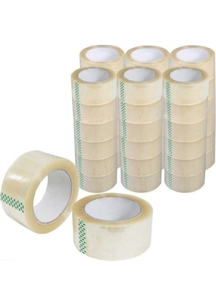 Akrilik Şeffaf 42 Mikron Koli Bandı Bantı 45 mm x 20 mt 6 Adet
