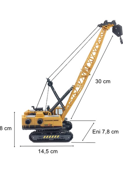 Can-Em Oyuncak Metal Model Paletli İş Makinesi