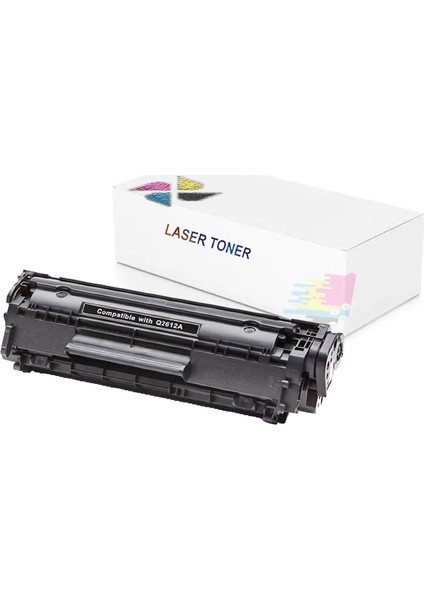 inkwell LaserJet 1020 12A - Q2612A Uyumlu Muadil Toner 2000 Sayfa Siyah