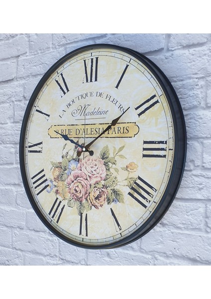 Metal Kasalı Duvar Saati MKS25M129