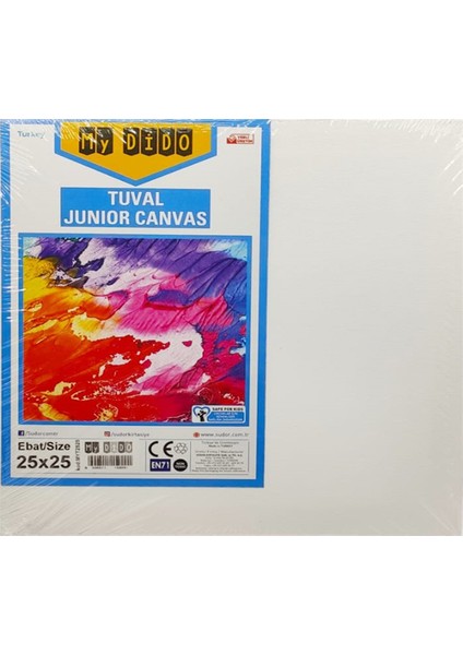 Standart Beyaz Tuval 25 x 25 cm