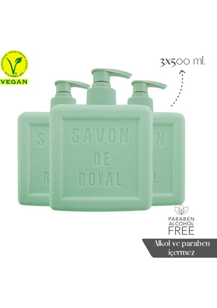 Provence Nemlendirici Luxury Vegan Sıvı Sabun Yeşil 3 x 500 ml