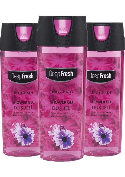 Pratik Kapaklı Duş Jeli Juicy Lady 3 x 500 ml