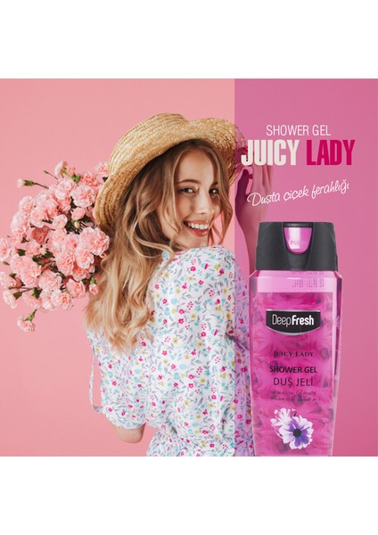 Pratik Kapaklı Duş Jeli Juicy Lady 3 x 500 ml