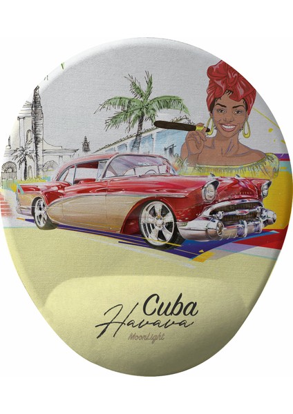 Cuba Havana Bilek Destekli Tasarım Mouse Pad