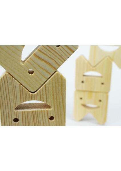 Diş Bloklar Ahşap Denge Oyunu (Montessori) - Doğal Eğitici Ahşap Oyuncak fırsatları