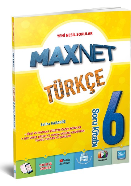 Karaca Yayınevi Maxnet 6. Sınıf Türkçe Soru Kitabı